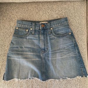 Madewell Denim Mini Skirt